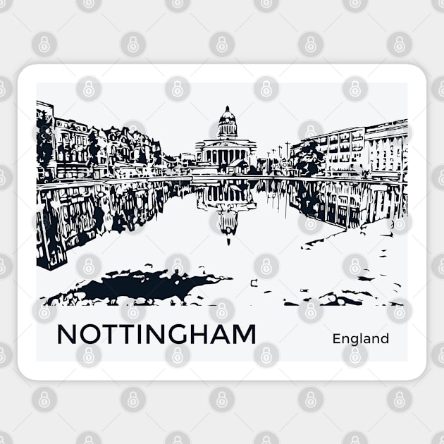Nottingham England Sticker by Lakeric